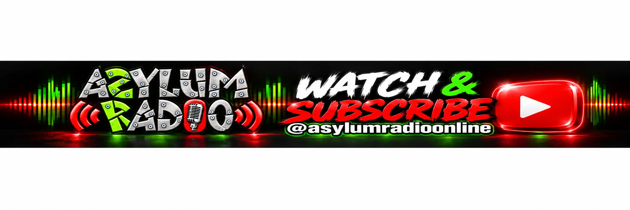 Watch ASYLUM RADIO LIVE on YouTube @asylumradioonline